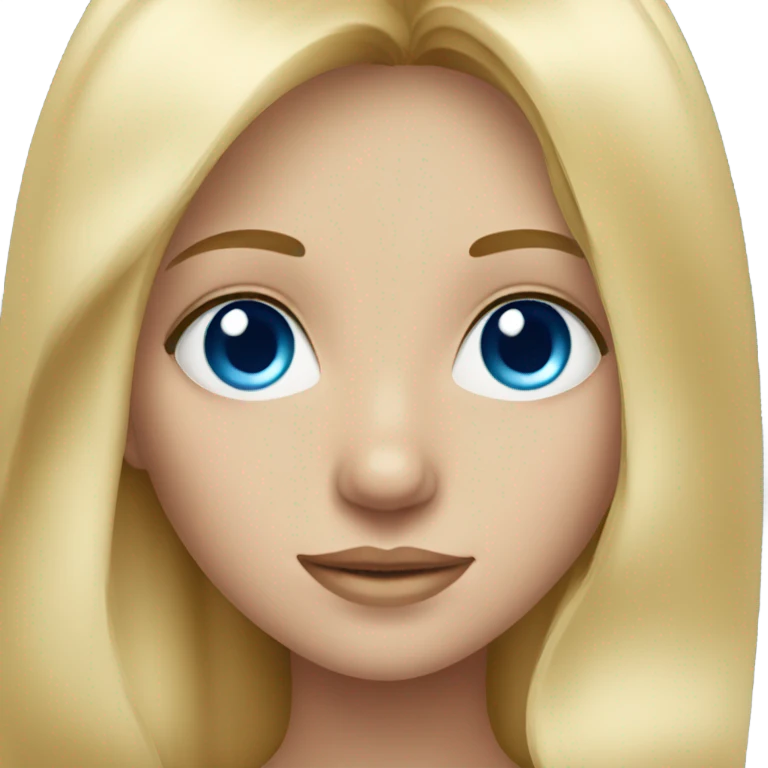 blonde girls with blue eyes emoji