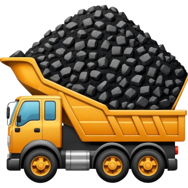 truck with coal ore emoji