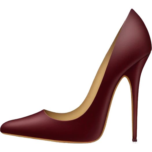 Dark red stiletto  emoji