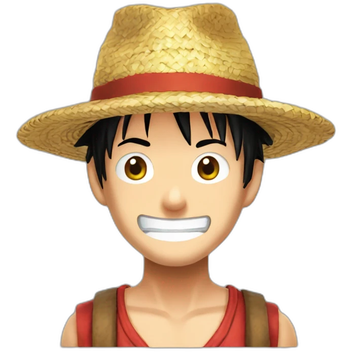 Luffy chapeau de paille emoji