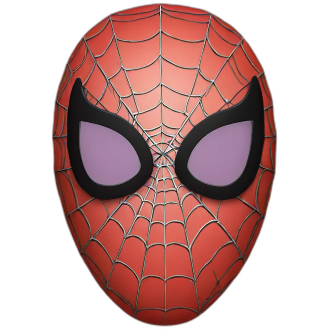 Circle Spiderman mask emoji