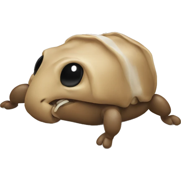 unknown animal with 4 legs eats roll emoji