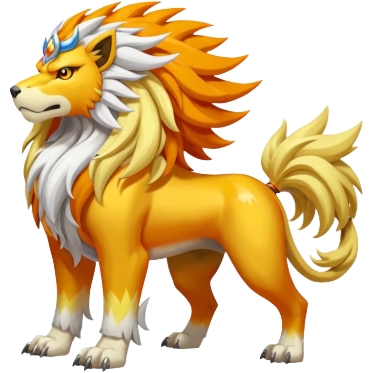 Entei-Raikou-Solgaleo-fusion (full body) emoji