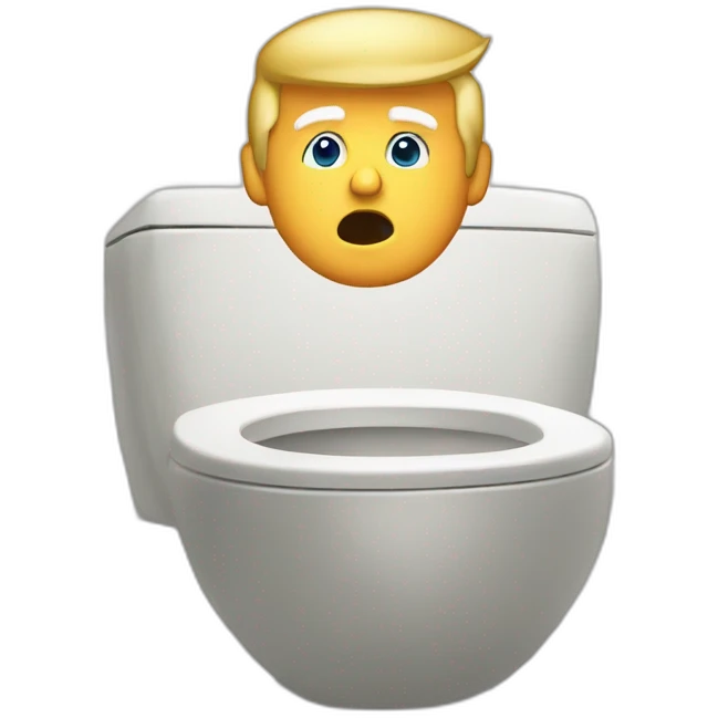 donald trump in the toilet emoji