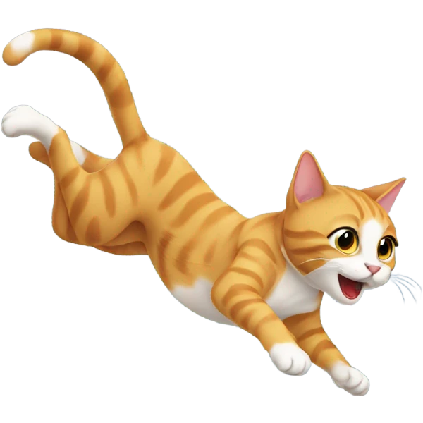 Cat doing a backflip  emoji
