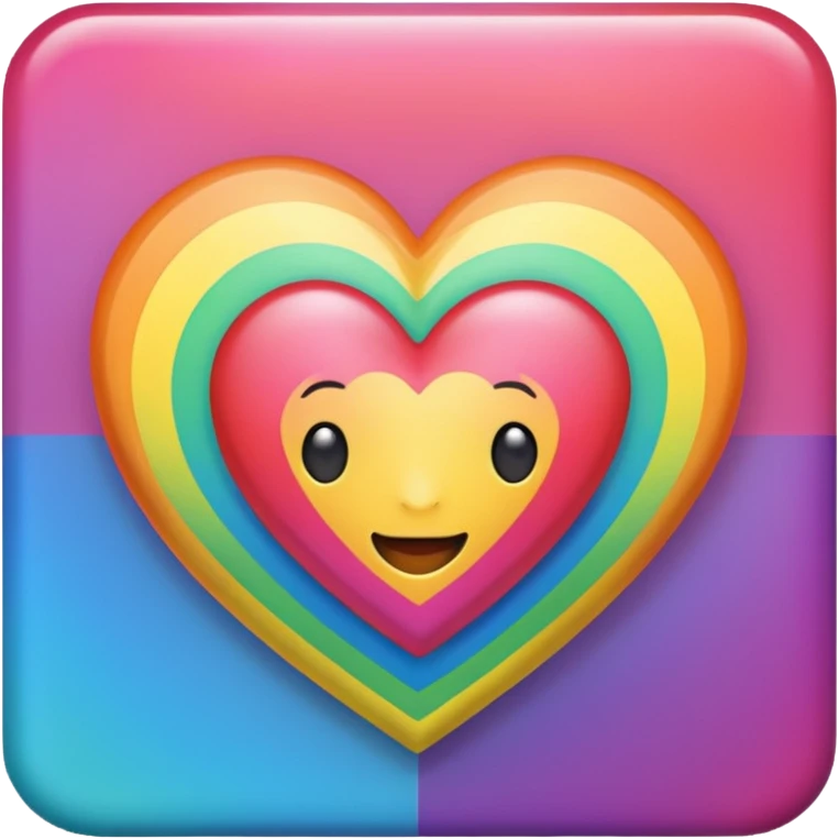 Corazon de arcoiris emoji