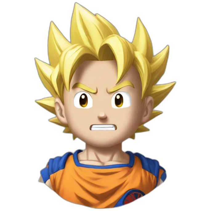 Goku having internetcourse with vegeta but remove the net emoji