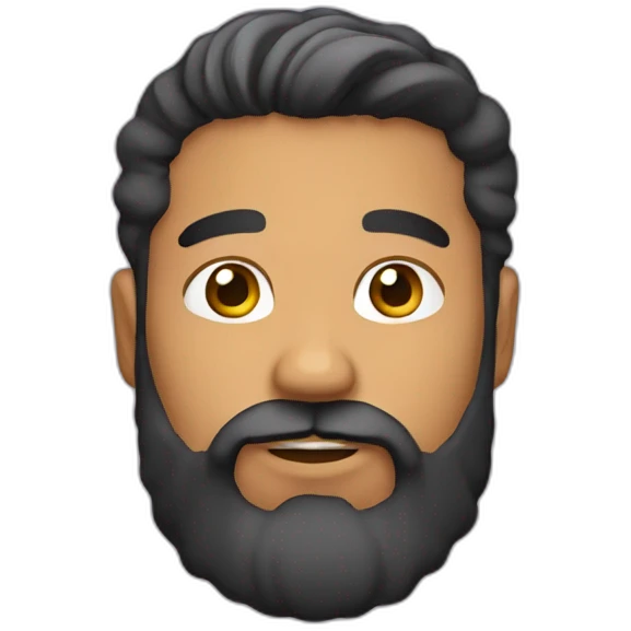 37 year latino male with beard emoji