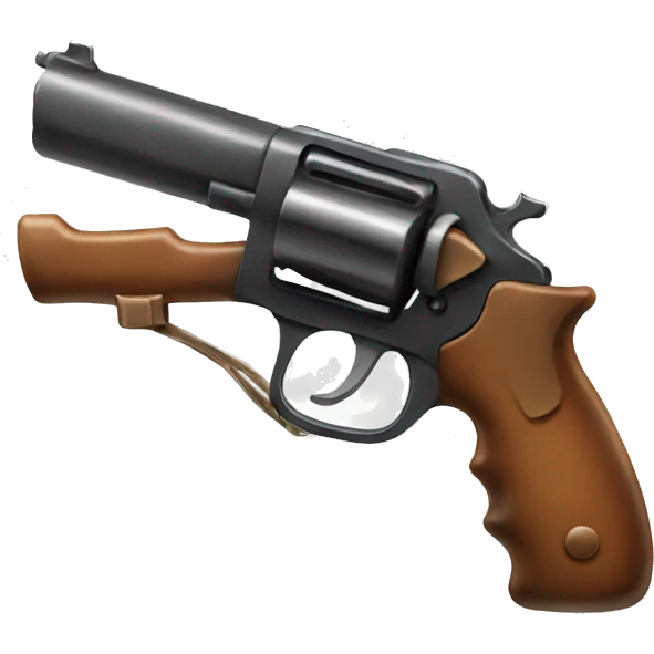 Gun with bow emoji