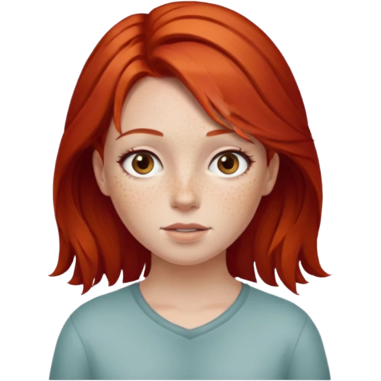 red hair girl emoji