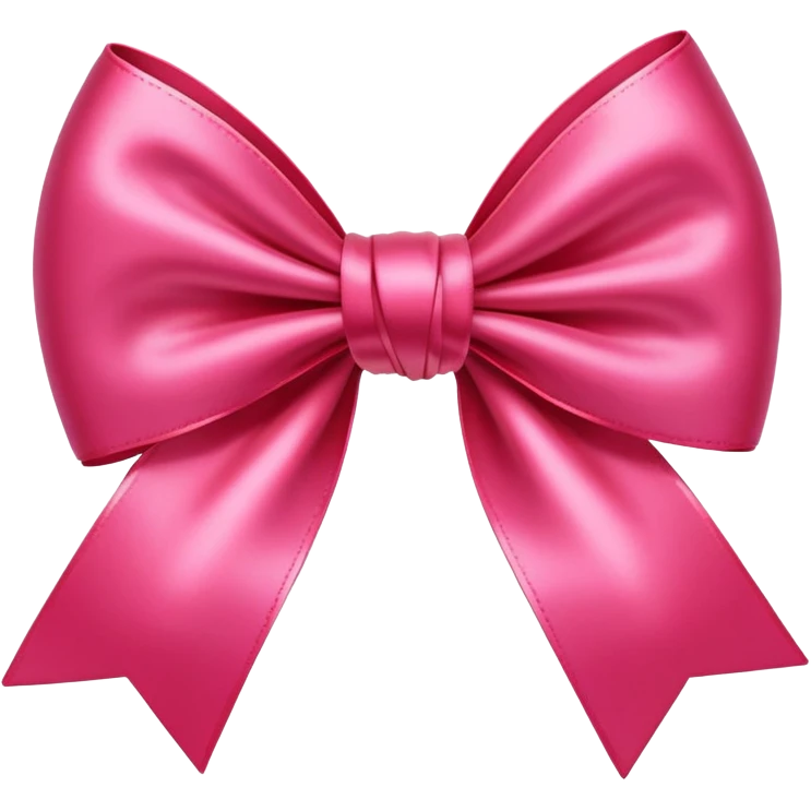 Pinky red bow emoji