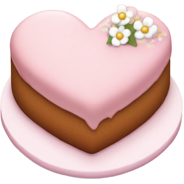 Small cute heart cake  emoji