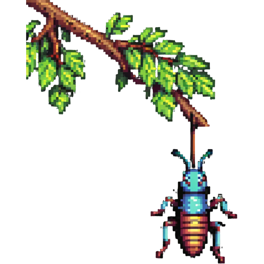 earwig on a tree branch emoji