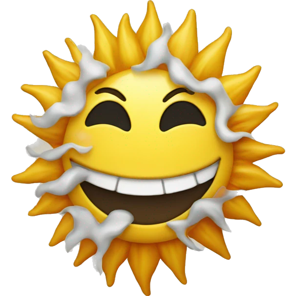 Sun smile emoji