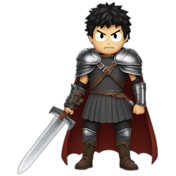 angry berserk guts carrying a huge sword on his shoulder emoji