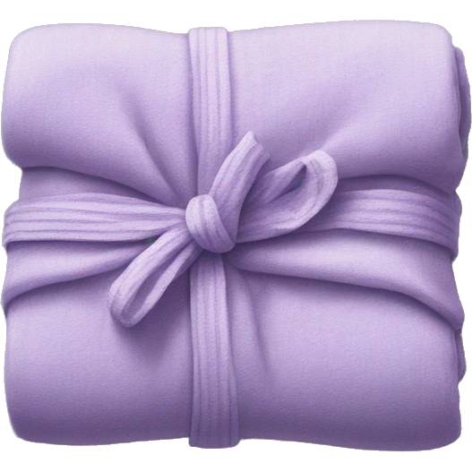Realistic lilac blankets neatly folded emoji