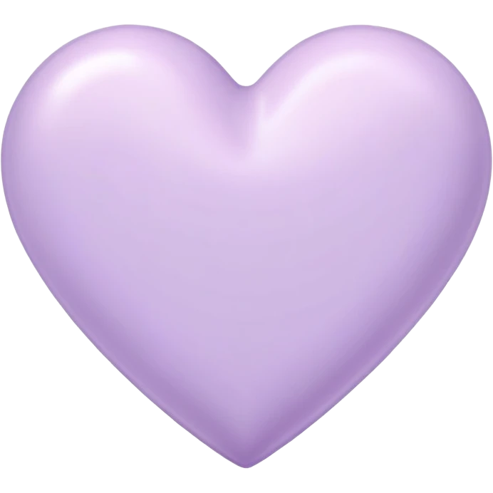 pastel lilac heart emoji