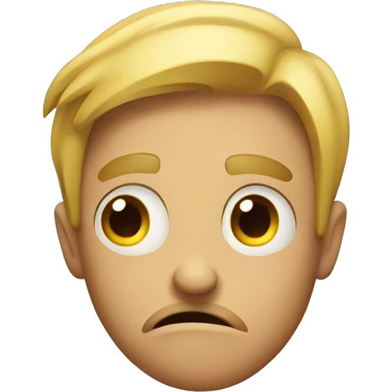 An emoji shrugging emoji