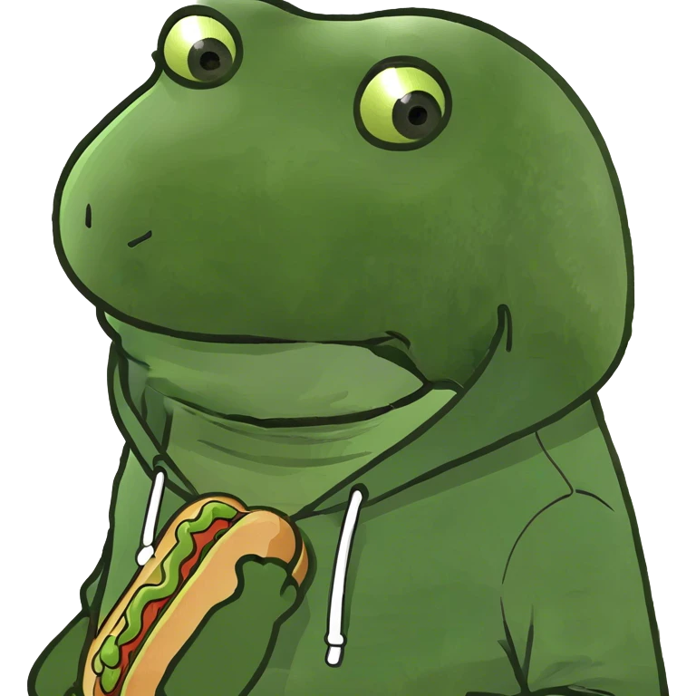 Hot dog in a hoodie  emoji