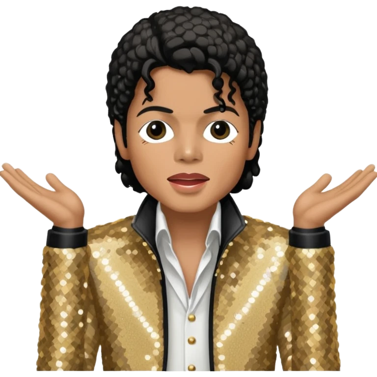 michael jackson is singing emoji