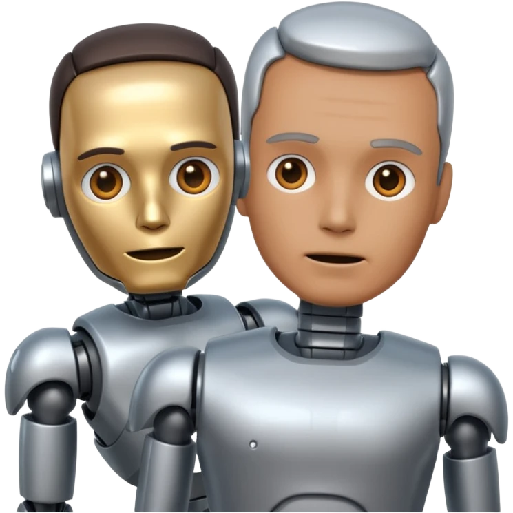 Robot killing a man emoji