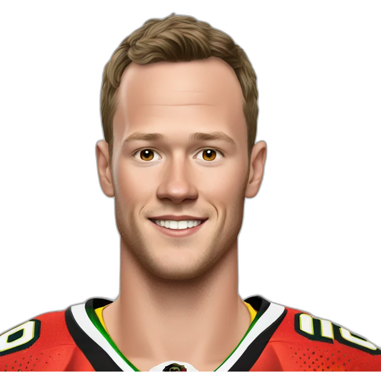 Jonathan Toews as rainbow beach bum emoji