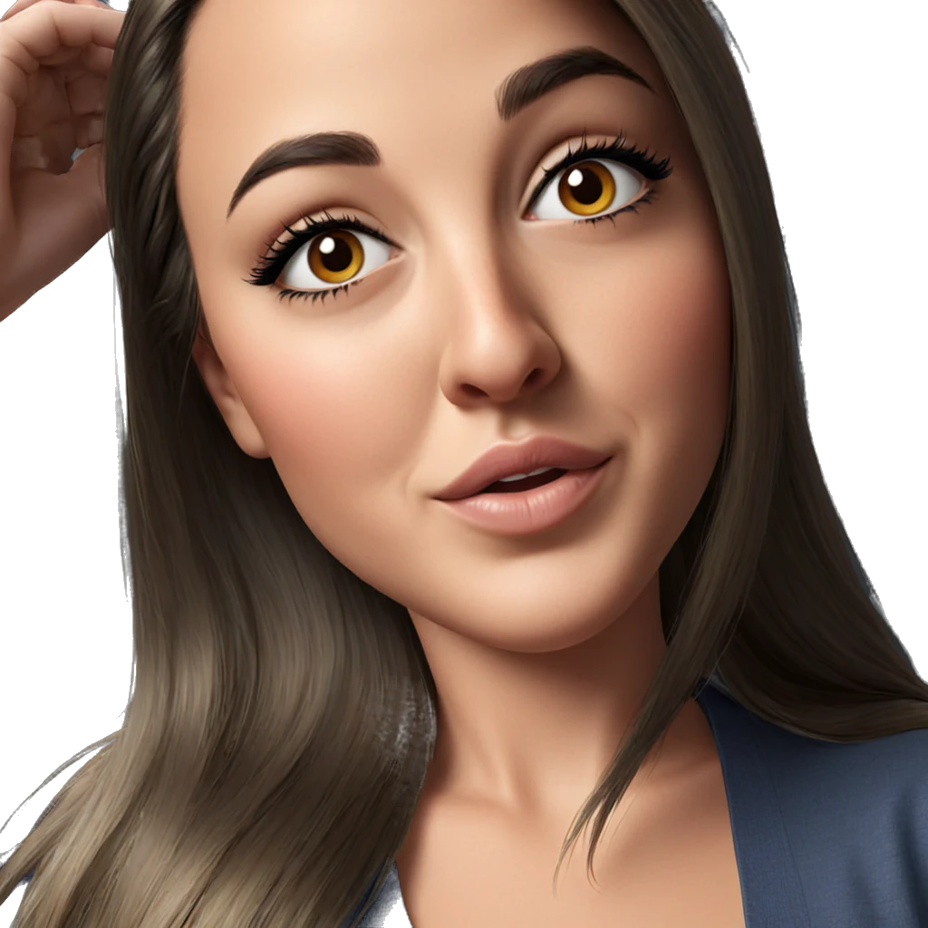 realistic portrait of girl emoji