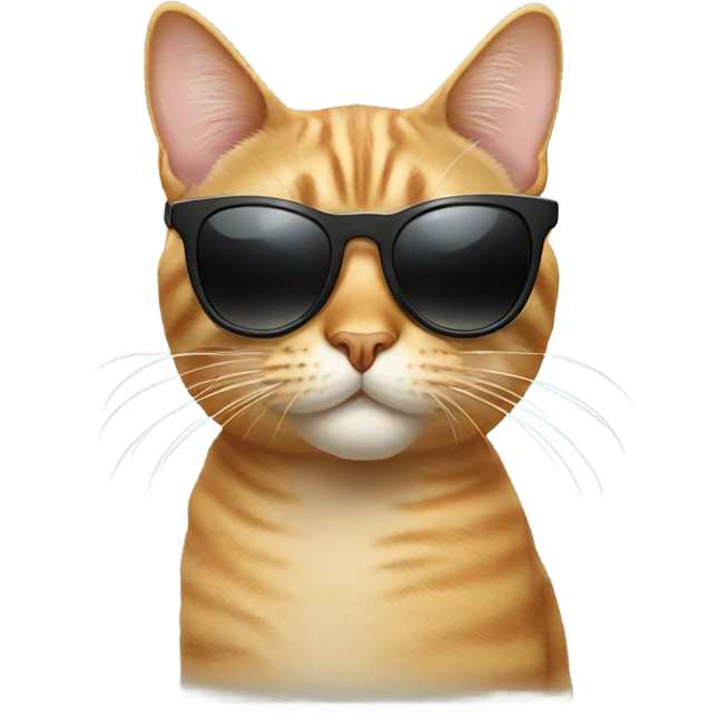 Cat with sunglasses emoji