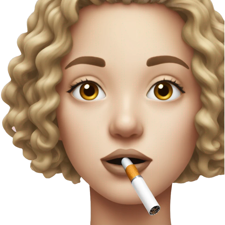 girl smoking her iqos aesthetic emoji