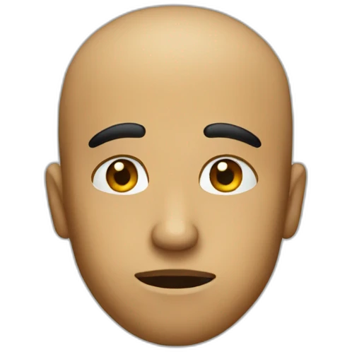 Raised eyebrows closed mouth emoji