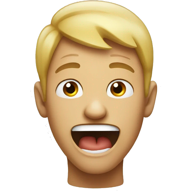 someone trying not to laugh emoji