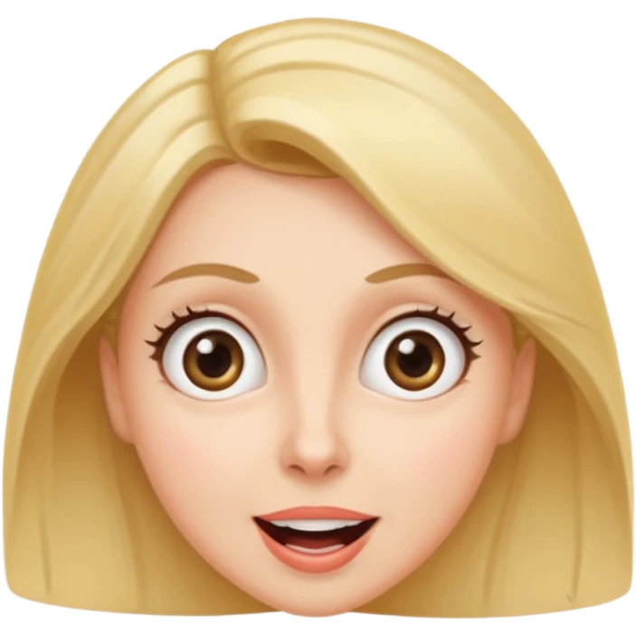 Cocuette surprised face wide eyes emoji