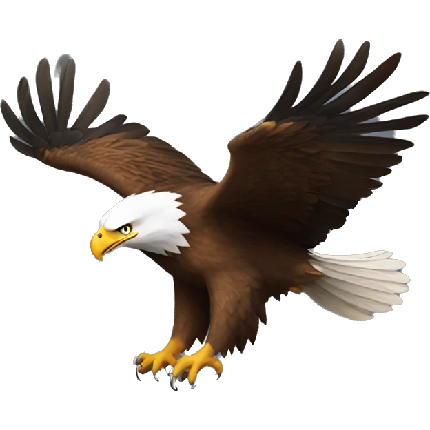 Eagle flying  emoji
