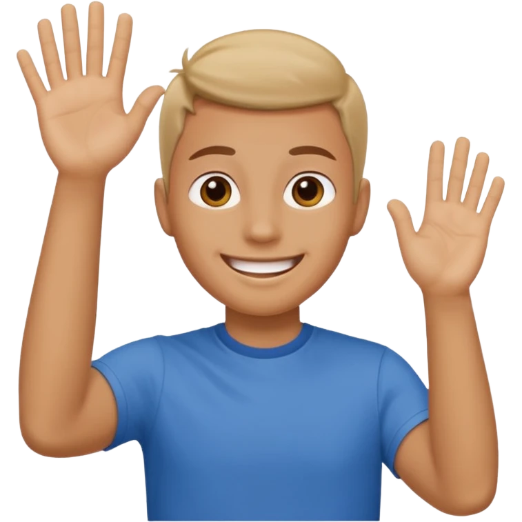 Person waving emoji