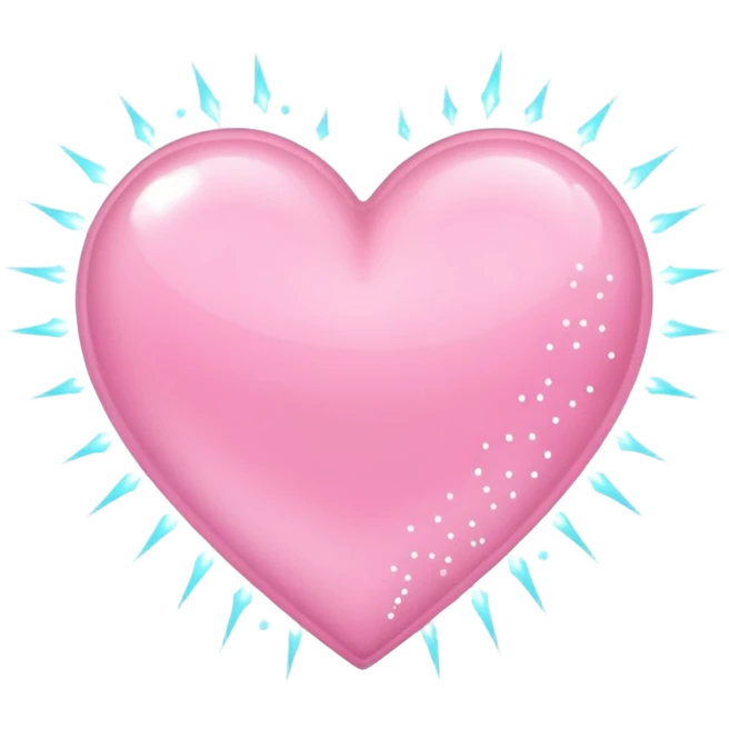 baby pink heart with sparks emoji