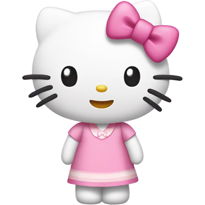 Pink hello kitty emoji