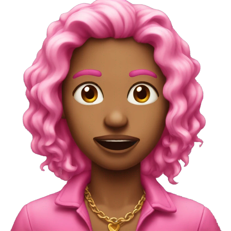 Pink savage heart emoji