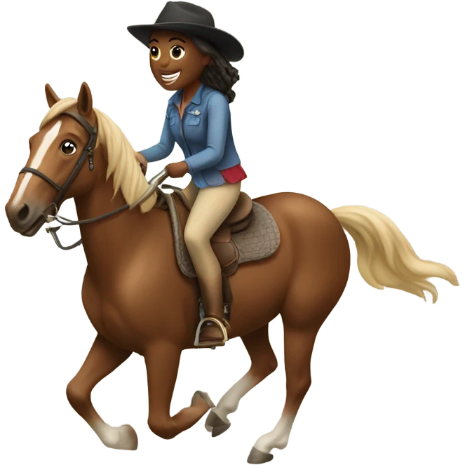 Two horse girl riders emoji