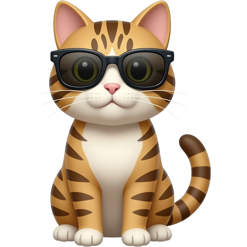 Cat wearing sunglasses emoji
