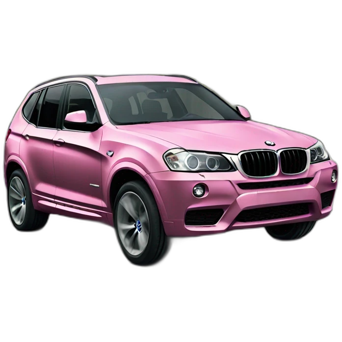 BMW x3 pink emoji