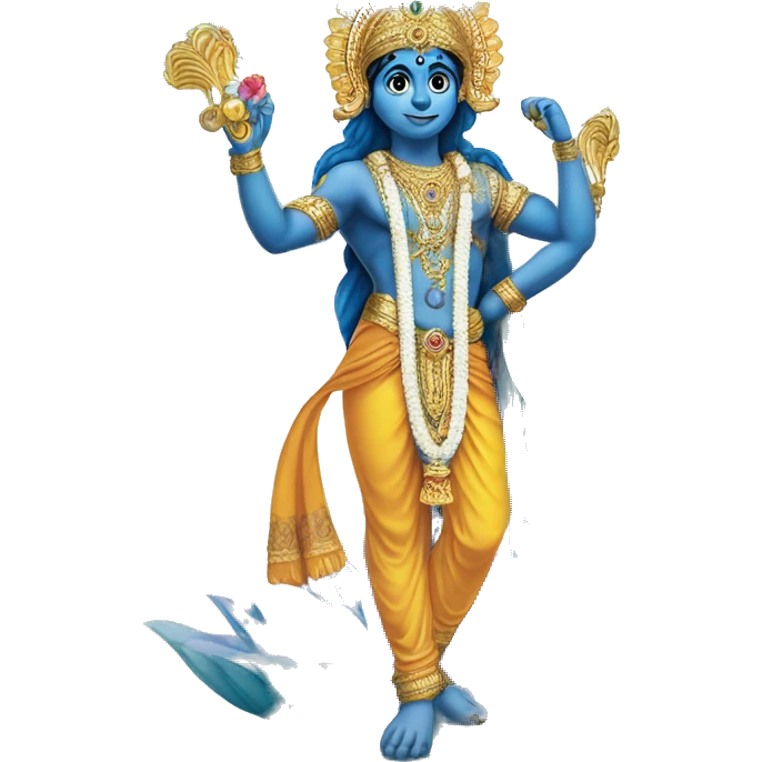 Lord murugan in fair colour with blue peacock and vel standing  emoji