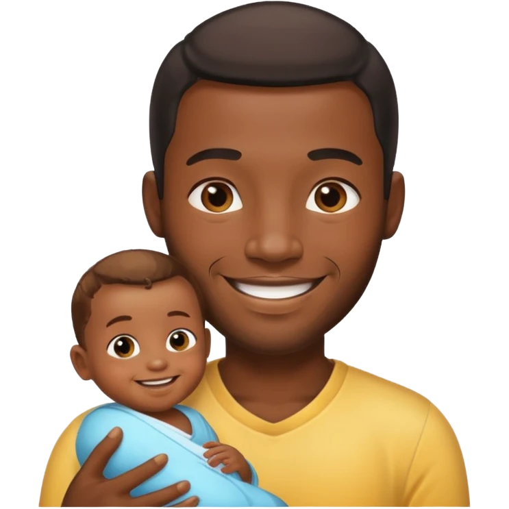 do an emoji of a black guy with baby oil emoji
