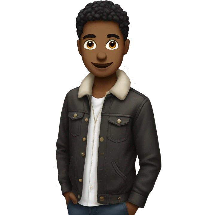 meme boy in stylish attire emoji