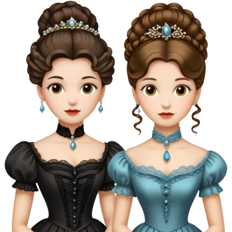 Victorian ladies  emoji