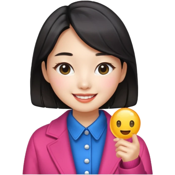 fashionably grily, designer, korean, bubbly emoji