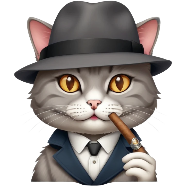 Gangster cat emoji
