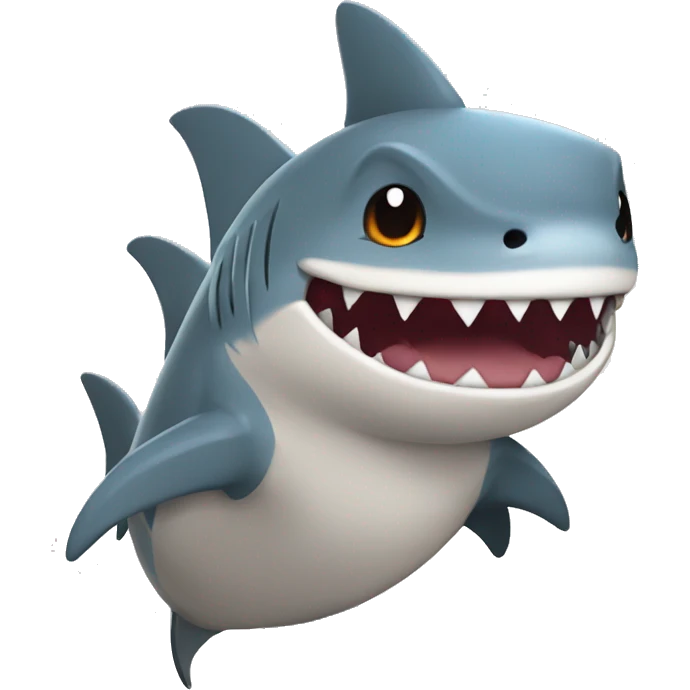 Shark in a Eevee costume emoji