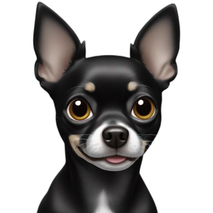 Black chihuahua  emoji