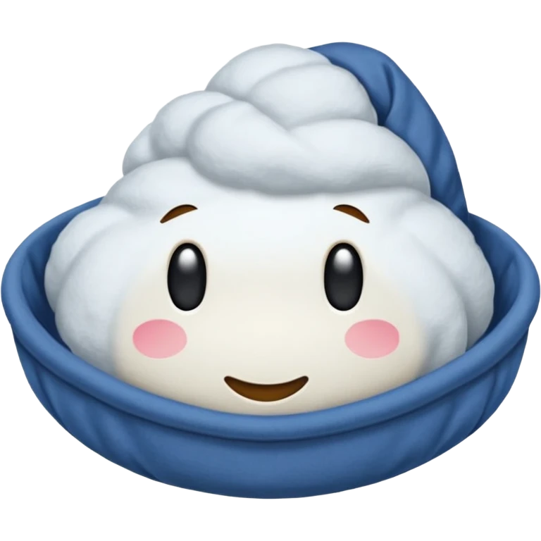 Головной убор синяя джинсовая панамка со шнурком emoji