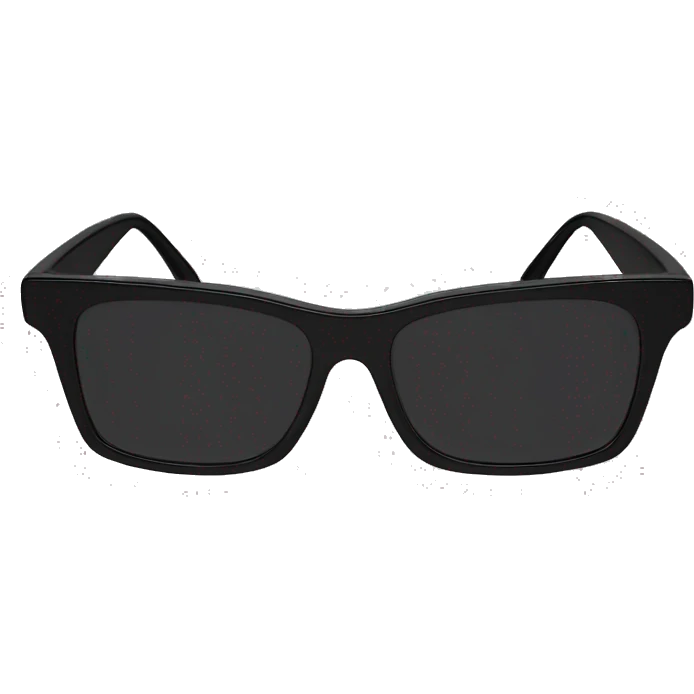 black skinny frame sunglasses no person emoji